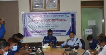 মৌলভীবাজারে শারদীয় দুর্গাপূজা উদযাপন উপলক্ষে আইন-শৃংখলা বিষয়ক মতবিনিময় সভা