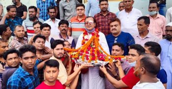 বাগআঁচড়ায় ফের নৌকা পাওয়ায় চেয়ারম্যান ইলিয়াস কবীর বকুলকে গণ সংবর্ধনা