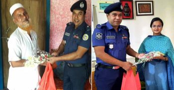 আমতলীতে বিসিএস পরীক্ষায় উত্তীর্ণদের বাড়িতে ফুল ও মিষ্টি নিয়ে হাজির ওসি!