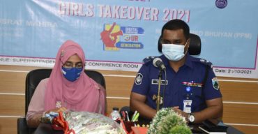 এক ঘণ্টা এসপি’র দায়িত্বে অষ্টম শ্রেণির মাহিরা