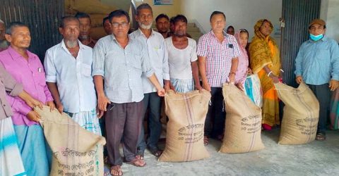 প্রজনন মৌসুমে ইলিশ আহরনে বিরত থাকা জেলেদের মাঝে চাল বিতরণ!