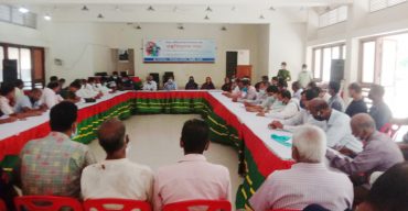 নওগাঁর আত্রাইয়ে আসন্ন শারদীয় দূর্গা পূজা উপলক্ষে প্রস্তুতি মূলক সভা