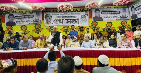উন্নয়নের ধারা অব্যাহত রাখতে নৌকায় ভোট চাইলেন: চেয়ারম্যান শাহিন শাহ