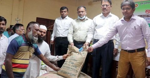 কলাপাড়ায় কৃষকদের মাঝে বিনামূল্যে বীজ ও সার বিতরণ