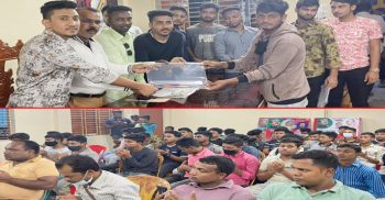 বেনাপোলে এসএসসি পরিক্ষার্থীদের মাঝে শিক্ষা সামগ্রী বিতরণ ও দোয়া