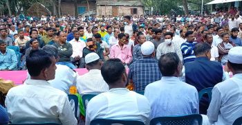 শার্শার বাহাদুরপুরে চেয়ারম্যান প্রার্থী মফিজের বিশাল এক পথসভা