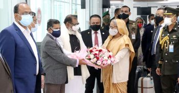 দুই সপ্তাহের সফর শেষে দেশে ফিরেছেন প্রধানমন্ত্রী