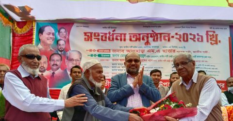 জামালপুর জেলা জাতীয় পার্টির নবগঠিত আহ্বায়ক কমিটিকে সংবর্ধনা