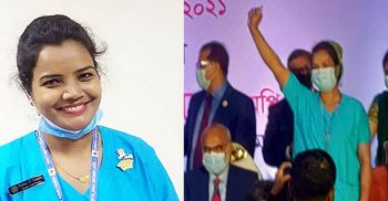 প্রথম টিকা নেওয়া সেই নার্সকে দিয়েই বুস্টার ডোজ শুরু