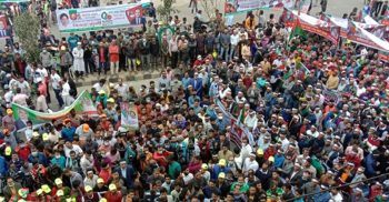 স্বাধীনতার সুবর্ণজয়ন্তী উপলক্ষে বিএনপির বিজয় র‌্যালিতে জনতার ঢল