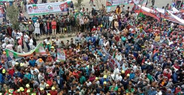 স্বাধীনতার সুবর্ণজয়ন্তী উপলক্ষে বিএনপির বিজয় র‌্যালিতে জনতার ঢল