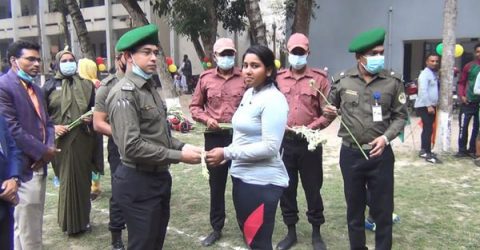 মুজিববর্ষ ও মহান স্বাধীনতার সুবর্ণজয়ন্তী উপলক্ষ্যে পঞ্চগড় থেকে সাইক্লিং শোভাযাত্রা