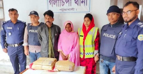 গলাচিপায় নারীসহ দুই মাদক ব্যবসায়ী গ্রেফতার