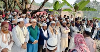 শার্শায় বিএনপির যুবদল কর্মী সেলিমের মায়ের জানাযা সম্পন্ন