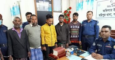 কলাপাড়ায় সাজাপ্রাপ্ত পাঁচ পলাতক আসামি আটক