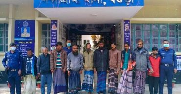 নন্দীগ্রামে পুলিশের অভিযানে ৯ জুয়াড়িসহ গ্রেপ্তার ১০