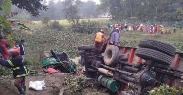 ব্রাহ্মণবাড়িয়ায় ট্রাক-ট্রাক্টর-অটোরিকশার সংঘর্ষে নিহত ২
