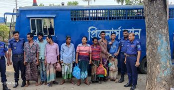 বেনাপোলে পুলিশের রাতভর ঝটিকা অভিযানে পলাতক ৯ আসামী গ্রেফতার