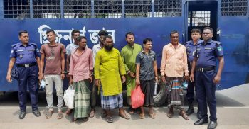 বেনাপোলে পুলিশের জালে সাজাপ্রাপ্ত আসামীসহ গ্রেফতার ৮