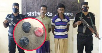 শার্শায় ৩টি তাজা বোমা উদ্ধার, গ্রেফতার ২
