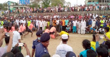 কলাপাড়ায় জেলেদের অংশগ্রহনে হাডুডু খেলা