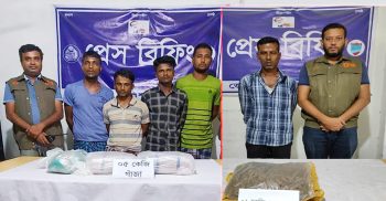 বেনাপোলে ৫ কেজি গাঁজাসহ গ্রেপ্তার ৪