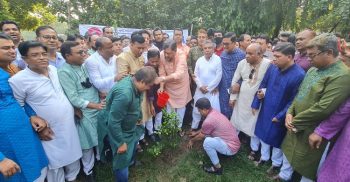 সজীব ওয়াজেদ জয়ের জন্মদিন উপলক্ষে যুবলীগের বৃক্ষরোপণ