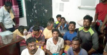 ভারতীয় আটক ১৬ জেলেকে আদালতে সোপর্দ