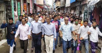 গলাচিপায় বিজিবি’র সাবেক প্রধান লে.জেনারেল (অব.) আবুল হোসেনের গণসংযোগ