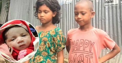সবার নজর বেঁচে যাওয়া নবজাতকের দিকে: অবুঝ ভাই-বোনের খবর নেয়নি কেউ