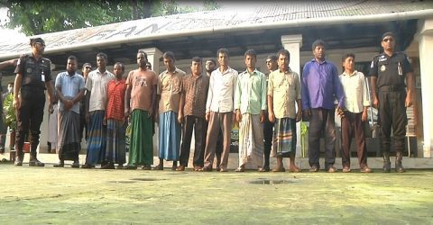 রংপুরে ডাকাত দলের ১১ সদস্য গ্রেফতার