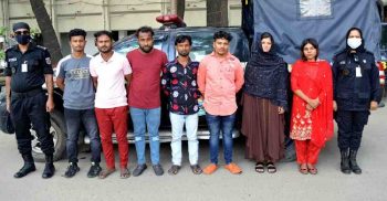 চাঁদাবাজির অভিযোগে রাজধানীতে আটক ৭