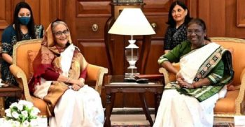 ভারতের রাষ্ট্রপতির সঙ্গে শেখ হাসিনার সাক্ষাৎ