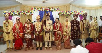 নোয়াখালীতে পাঁচ জোড়া তরুণ-তরুণীর যৌতুকবিহীন গণ বিয়ে