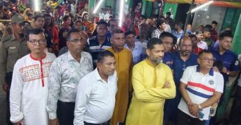 গলাচিপার পূজামণ্ডপ পরিদর্শনে সংসদ সদস্য