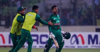 মিরাজ-মুস্তাফিজ জুটিতে বাংলাদেশের ঐতিহাসিক জয়