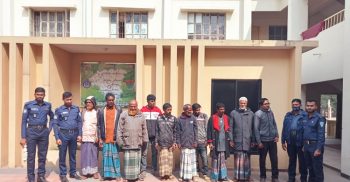 রাজনগরে জুয়াড়ি, খুন ও পরোয়ানাভ‚ক্ত আসামিসহ গ্রেফতার-১০