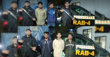 আসামী ছিনতাই চক্রের মূলহোতাসহ ৫ জনকে আটক করছে র‍্যাব-৪