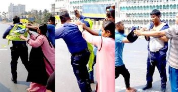 উল্টো পথে যান চলাচলে বাধা দেয়ায় নারায়ণগঞ্জে ট্রাফিক পুলিশ সদস্যকে মারধর