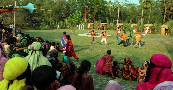 কলাপাড়ায় দূর্যোগ সচেতনতা মূলক মাঠ মহড়া