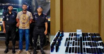 সোনারগাঁও এলাকা থেকে মোবাইল চোরাকারবারী চক্রের মূলহোতা গ্রেফতার