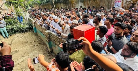 শহীদ আব্দুল্লাহর কবর জিয়ারত করলেন বিএনপি’র সাংগঠনিক সম্পাদক অনিন্দ্য ইসলাম অমিত