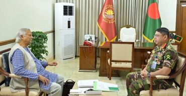 প্রধান উপদেষ্টার সঙ্গে সেনাপ্রধানের সৌজন্য সাক্ষাৎ
