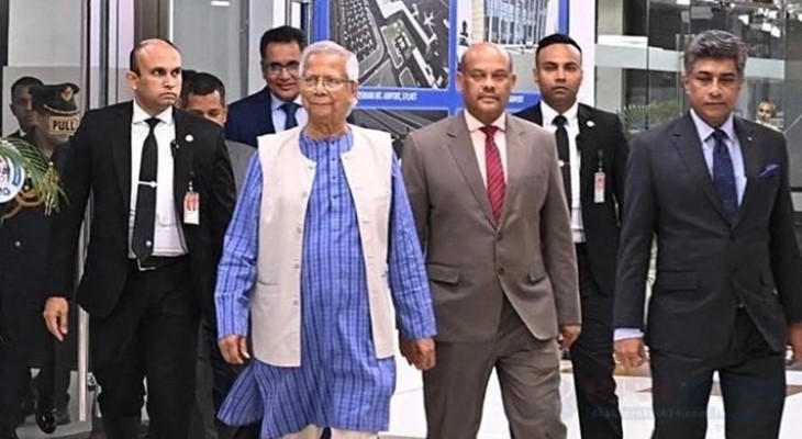 যুক্তরাজ্যের উদ্দেশে ঢাকা ছেড়েছেন প্রধান উপদেষ্টা ড. মুহাম্মদ ইউনূস