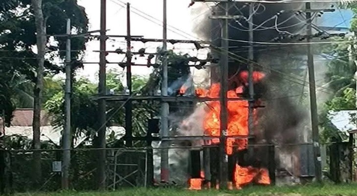 কলাপাড়ায় বিদ্যুৎ সঞ্চালন স্টেশনে অগ্নিকাণ্ড, ৬৭ হাজার গ্রাহক অন্ধকারে