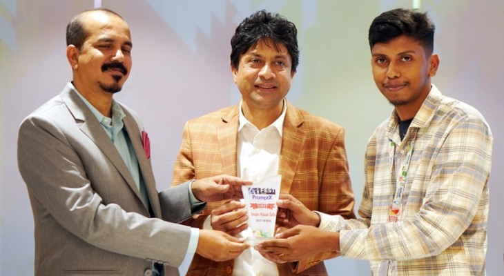 ড্যাফোডিল ইউনিভার্সিটির শিক্ষার্থী তরুণ উদ্ভাবক ইরান সরদার 