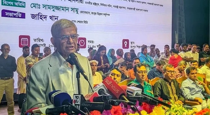 বিরোধীদল হাসিনার ভাষায় কথা বলা শুরু করেছে: মির্জা ফখরুল