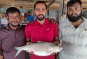 কুয়াকাটায় বড় আকৃতির এক ইলিশ বিক্রি ৭ হাজার টাকায়