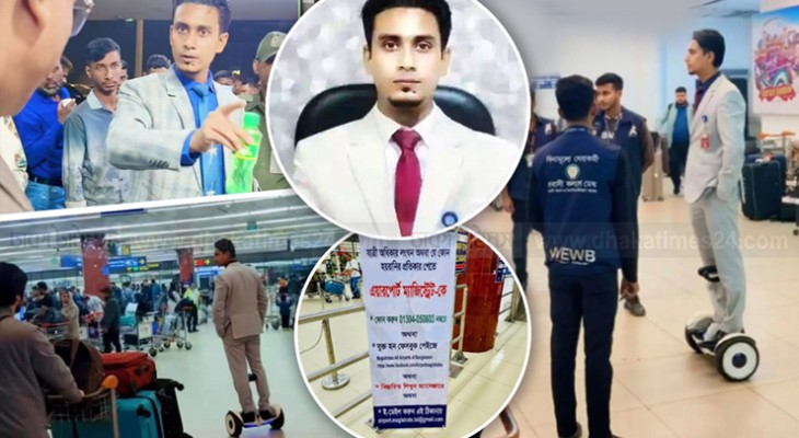 বিমানবন্দরে ‘ম্যাজিস্ট্রেট নওশাদের’ অভিযান, প্রায় ২ লাখ টাকা জরিমানা