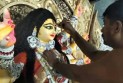 কলাপাড়ায় ১৭ মণ্ডপে দুর্গাপূজার প্রস্তুতি শেষ পর্যায়ে, চলছে সাজসজ্জার কাজ